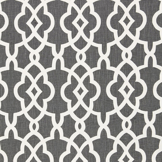 SCHUMACHER  CLASSIC PRINTS SUMMER PALACE FRET   Smoke   - 174591