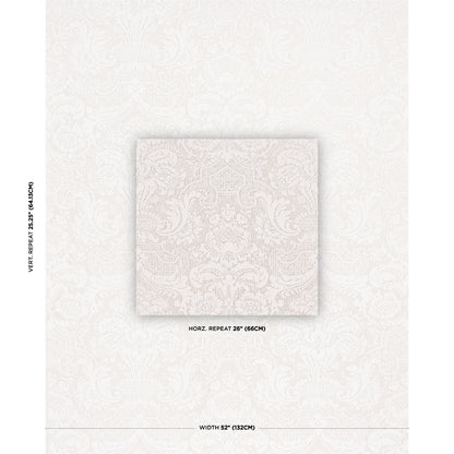 SCHUMACHER  CLASSIC PRINTS PADOVA DAMASK NATURAL   Ivory   - 174600
