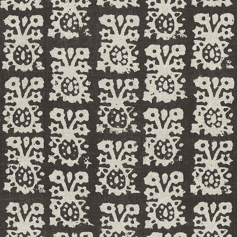 SCHUMACHER  AU NATUREL JAKARTA LINEN PRINT PRINTS PRINTS GRAPHITE   - 174630