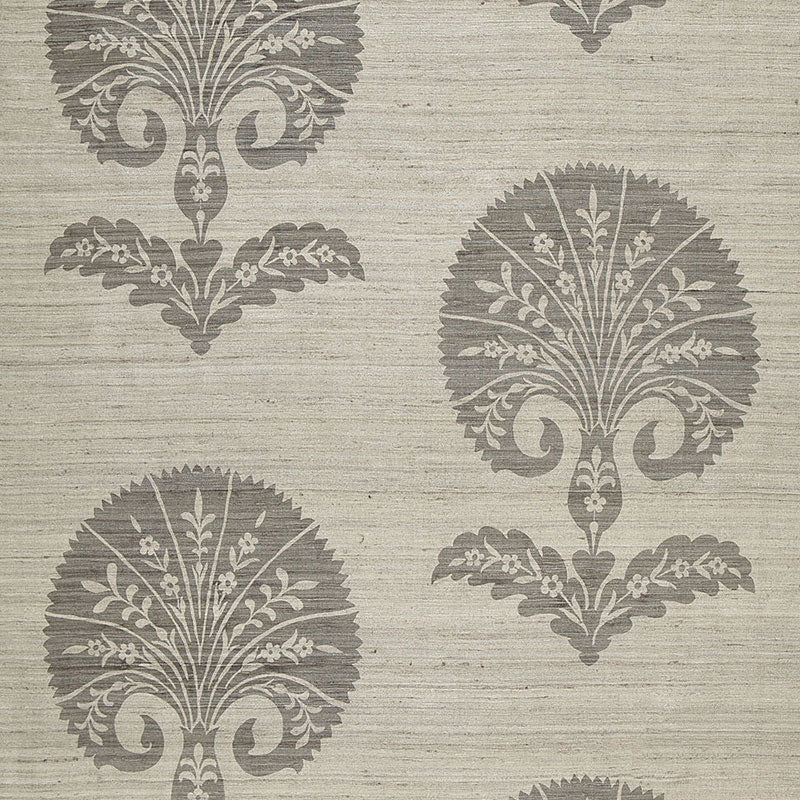 SCHUMACHER  AU NATUREL OTTOMAN FLOWER   Moonstone   - 174652