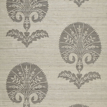 SCHUMACHER  AU NATUREL OTTOMAN FLOWER   Moonstone   - 174652