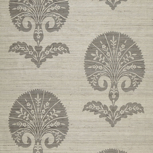 SCHUMACHER  AU NATUREL OTTOMAN FLOWER   Moonstone   - 174652