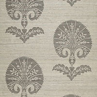 SCHUMACHER  AU NATUREL OTTOMAN FLOWER   Moonstone   - 174652