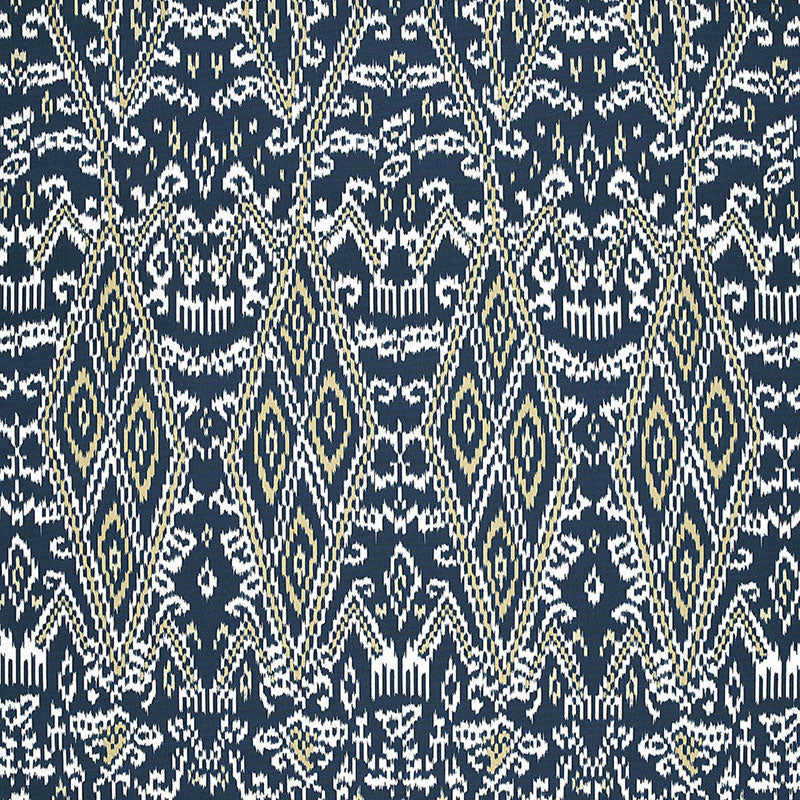 SCHUMACHER  AU NATUREL MAYA IKAT PRINT PRINTS PRINTS INDIGO   - 174752