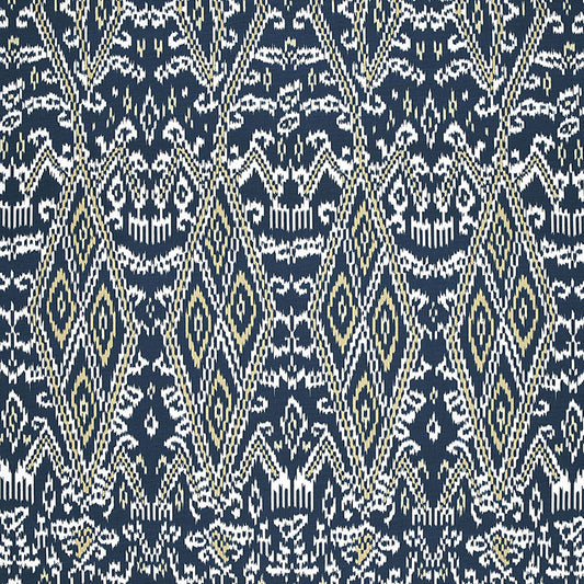 SCHUMACHER  AU NATUREL MAYA IKAT PRINT PRINTS PRINTS INDIGO   - 174752