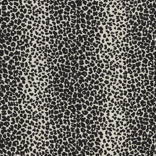 SCHUMACHER  CHROMA LEOPARD LINEN PRINT PRINTS PRINTS EBONY   - 174841