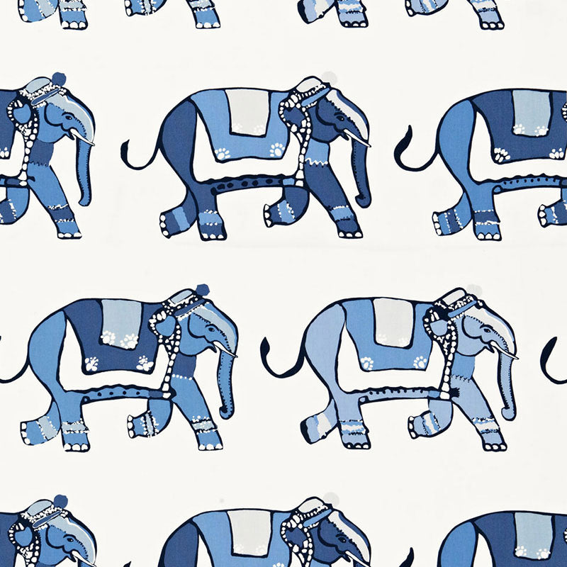 SCHUMACHER  FLIGHT OF FANCY PARADE PRINTS PRINTS BLUEBERRY / OCEAN   - 174892