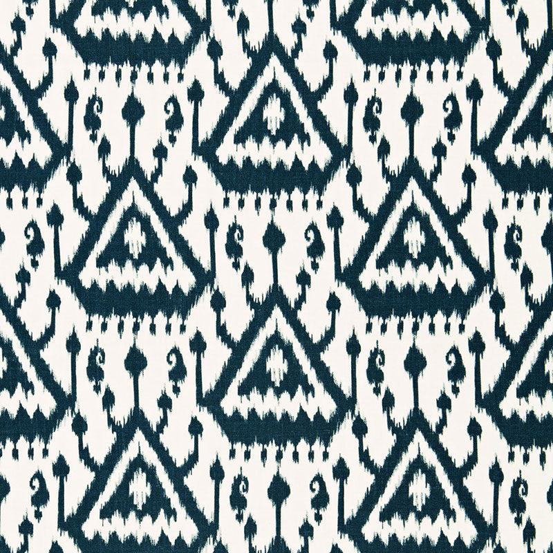 SCHUMACHER  PRINT HAPPY VIENTIANE IKAT PRINTS PRINTS INDIGO   - 175022