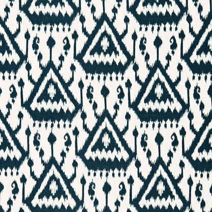SCHUMACHER  PRINT HAPPY VIENTIANE IKAT PRINTS PRINTS INDIGO   - 175022
