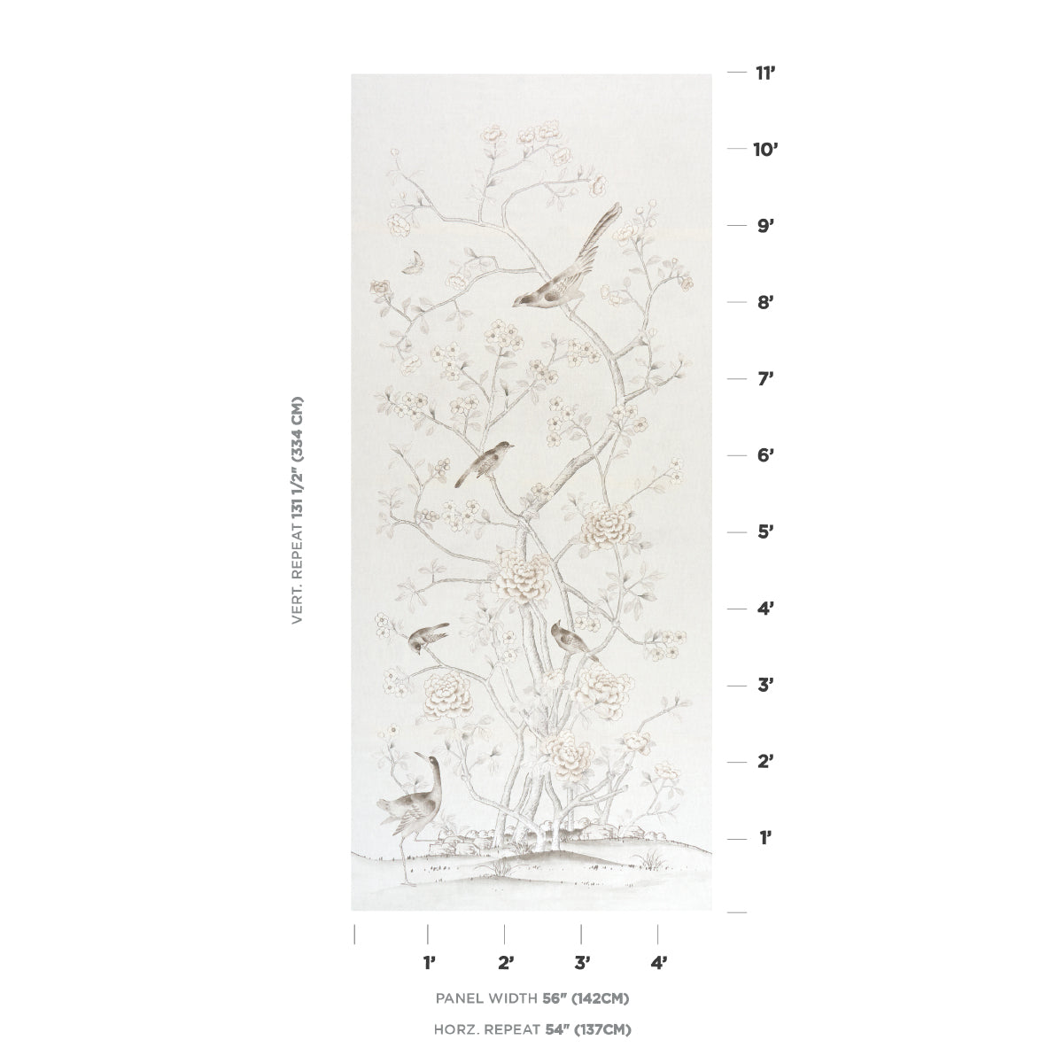 SCHUMACHER  MARY MCDONALD CHINOIS PALAIS PRINTS PRINTS NEUTRAL   - 175048