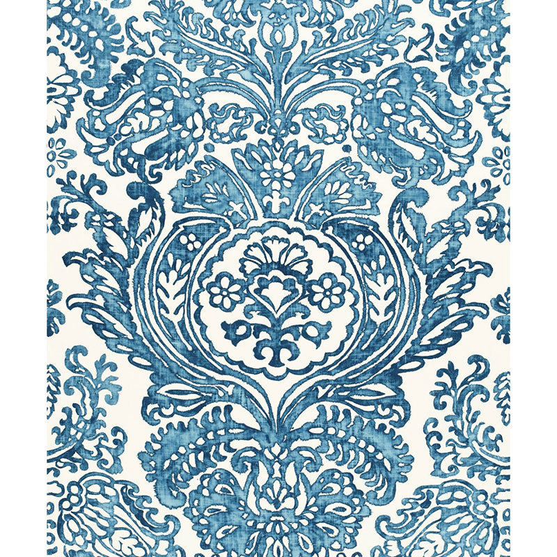 SCHUMACHER  CLASSIC PRINTS TREMEZZO DAMASK PRINTS PRINTS CASPIAN   - 175090