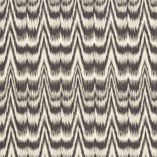 SCHUMACHER FABRIC  CLASSIC PRINTS KAMALIA IKAT PRINT   SMOKE   - 175122