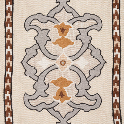 SCHUMACHER  BOHEMIA TEMARA HAND EMBROIDERED PRINT PRINTS,EMBROIDERIES PRINTS,EMBROIDERIES NATURAL   - 175182