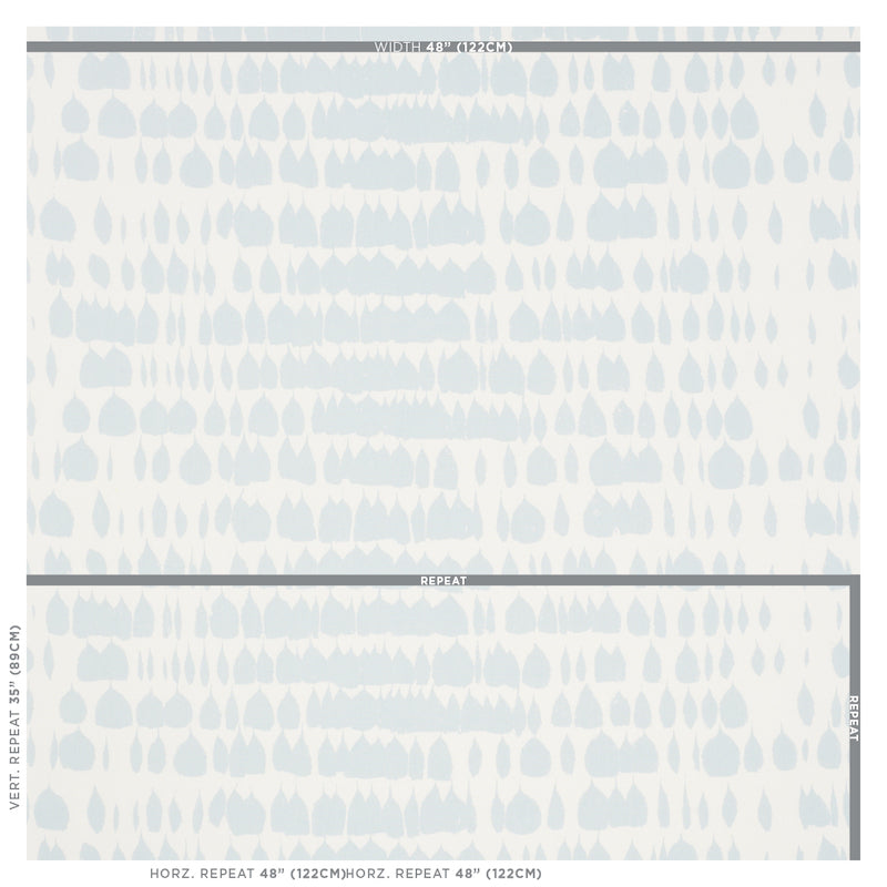 SCHUMACHER FABRIC  REVISIT OF POPULAR PATTERNS QUEEN OF SPAIN   SKY   - 175206