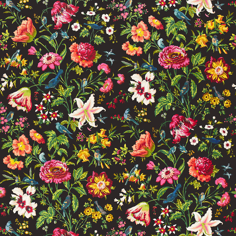 SCHUMACHER  GOOD VIBRATIONS AVONDALE FLORAL PRINTS PRINTS NIGHT GARDEN   - 175221
