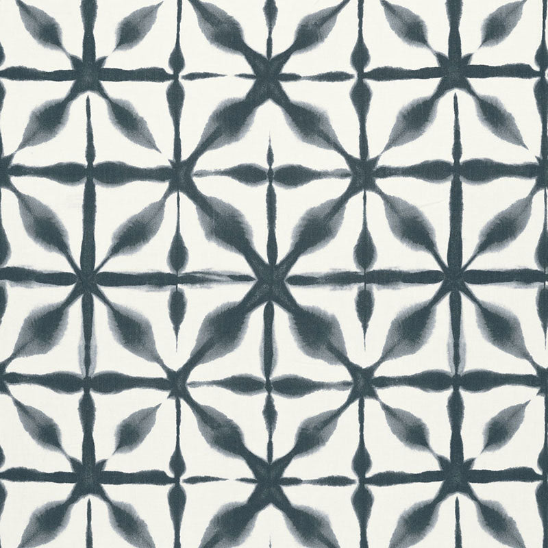 SCHUMACHER  AU NATUREL ANDROMEDA LINEN PRINTS PRINTS INDIGO   - 175380