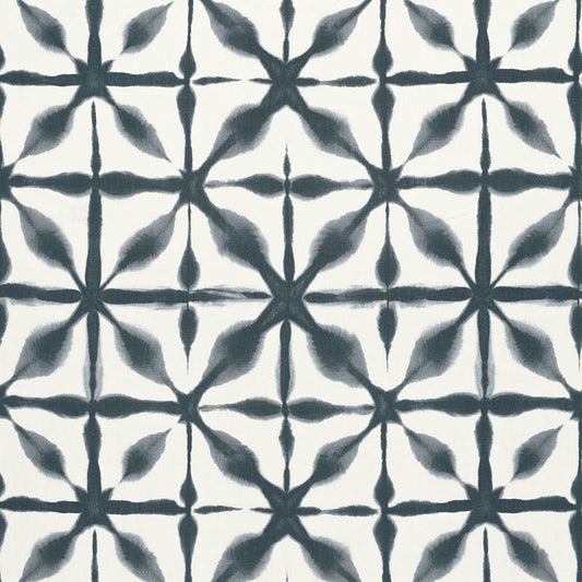 SCHUMACHER  AU NATUREL ANDROMEDA LINEN PRINTS PRINTS INDIGO   - 175380