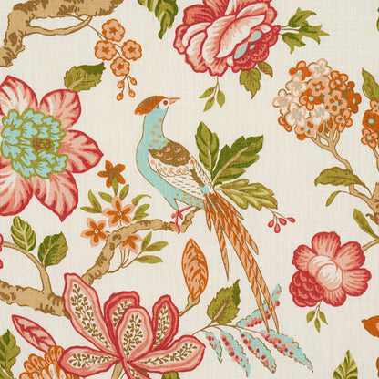 SCHUMACHER FABRIC  TIMOTHY CORRIGAN HUNTINGTON GARDENS   CORAL   - 175561