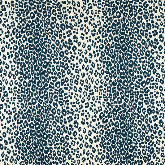 SCHUMACHER FABRIC  CLASSICS ICONIC LEOPARD INK - 175720