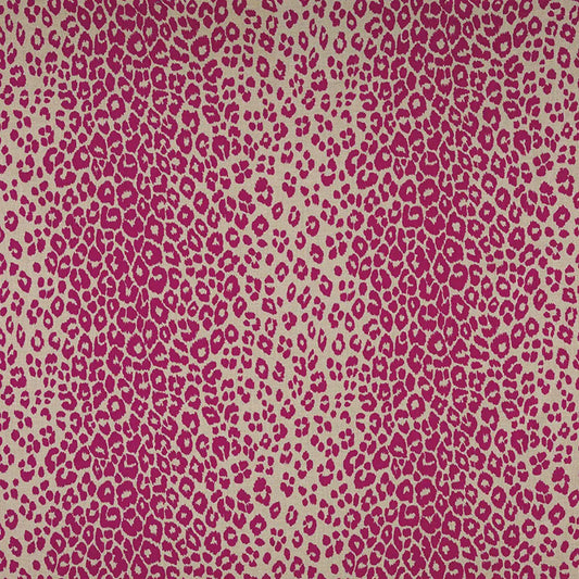 SCHUMACHER FABRIC  CLASSICS ICONIC LEOPARD FUCHSIA/NATURAL- 175723