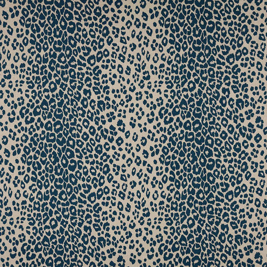 SCHUMACHER FABRIC  CLASSICS ICONIC LEOPARD INK/NATURAL- 175724