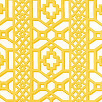 SCHUMACHER  125TH ANNIVERSARY ZANZIBAR TRELLIS CHINTZ   Canary   - 175730