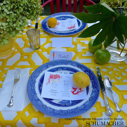 SCHUMACHER  125TH ANNIVERSARY ZANZIBAR TRELLIS CHINTZ   Lacquer   - 175732
