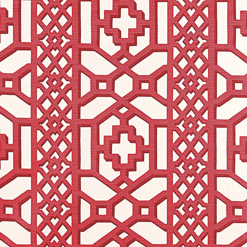 SCHUMACHER  125TH ANNIVERSARY ZANZIBAR TRELLIS CHINTZ   Lacquer   - 175732