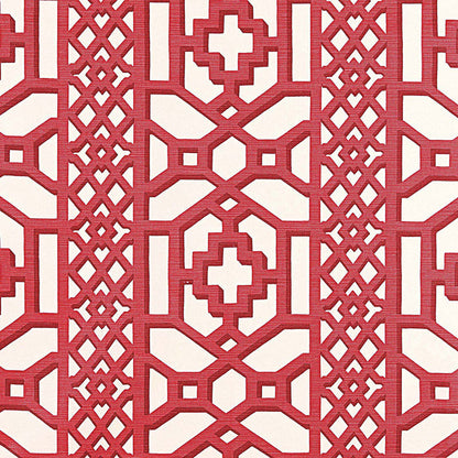SCHUMACHER  125TH ANNIVERSARY ZANZIBAR TRELLIS CHINTZ   Lacquer   - 175732