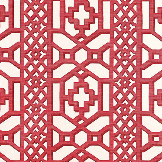 SCHUMACHER  125TH ANNIVERSARY ZANZIBAR TRELLIS CHINTZ   Lacquer   - 175732