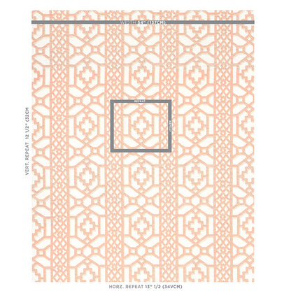 SCHUMACHER  HAPPY TOGETHER ZANZIBAR TRELLIS   Coral   - 175747