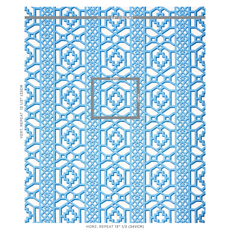 SCHUMACHER  HAPPY TOGETHER ZANZIBAR TRELLIS   Blue   - 175748