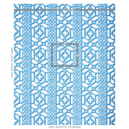 SCHUMACHER  HAPPY TOGETHER ZANZIBAR TRELLIS   Blue   - 175748