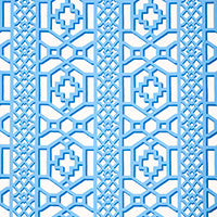 SCHUMACHER  HAPPY TOGETHER ZANZIBAR TRELLIS   Blue   - 175748