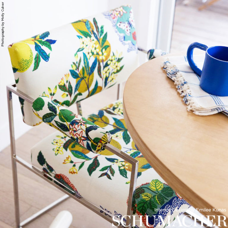 SCHUMACHER FABRIC  GOOD VIBRATIONS CITRUS GARDEN   PRIMARY   - 175760