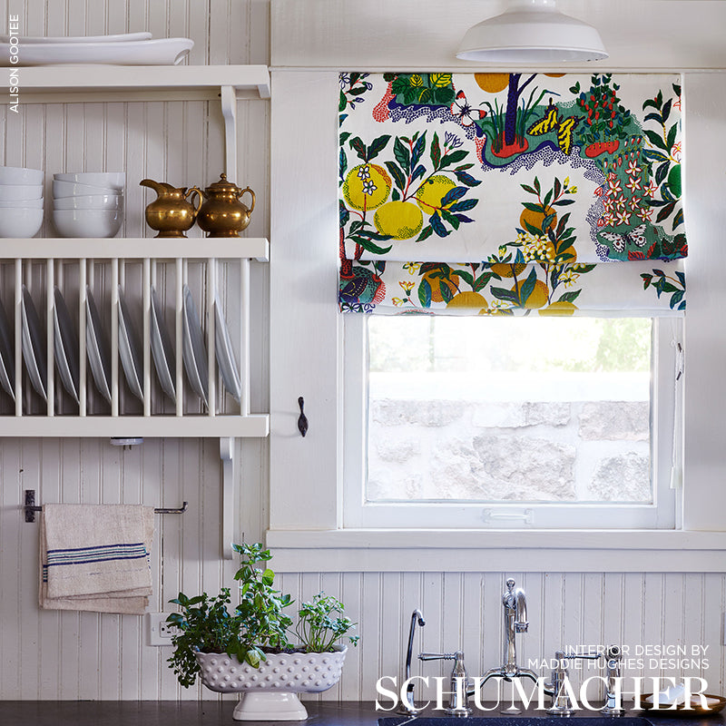 SCHUMACHER FABRIC  GOOD VIBRATIONS CITRUS GARDEN   PRIMARY   - 175760