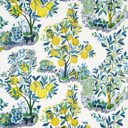SCHUMACHER FABRIC  GOOD VIBRATIONS CITRUS GARDEN   POOL   - 175761