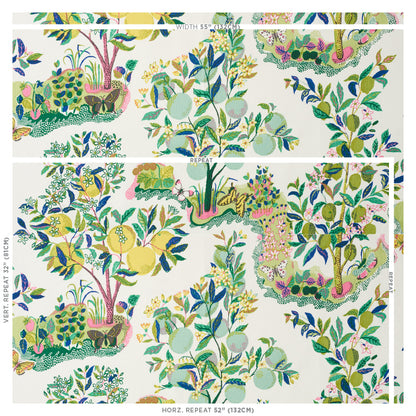 SCHUMACHER FABRIC  SCHUMACHER FABRIC CLASSICS CITRUS GARDEN   LIME   - 175762