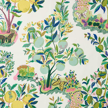 SCHUMACHER FABRIC  SCHUMACHER FABRIC CLASSICS CITRUS GARDEN   LIME   - 175762