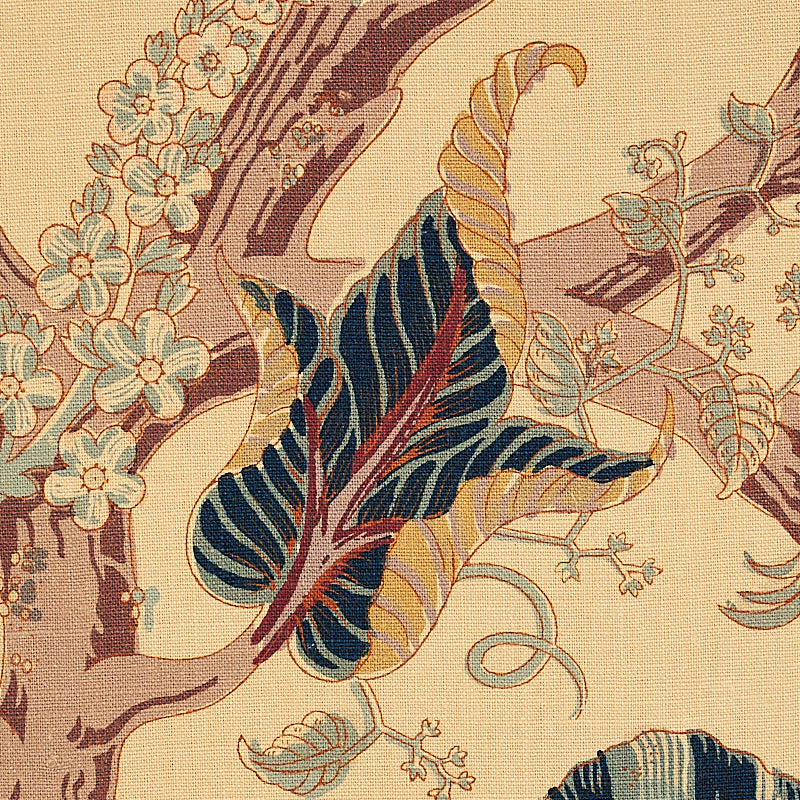 SCHUMACHER FABRIC  SCHUMACHER FABRIC CLASSICS INDIAN ARBRE   TEA   - 175780