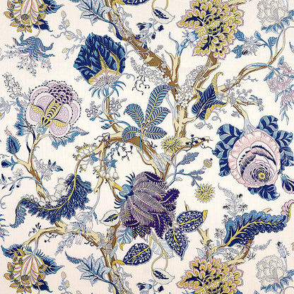 SCHUMACHER FABRIC  SCHUMACHER FABRIC CLASSICS INDIAN ARBRE   HYACINTH   - 175781