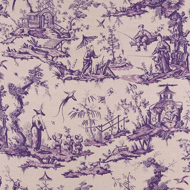 SCHUMACHER  SCHUMACHER CLASSICS SHENGYOU TOILE PRINTS PRINTS IRIS   - 175801