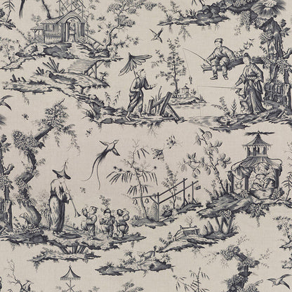 SCHUMACHER  SCHUMACHER CLASSICS SHENGYOU TOILE PRINTS PRINTS CHARCOAL   - 175803