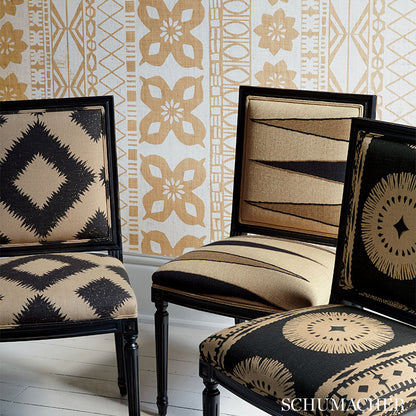 SCHUMACHER  TRIBAL CHIC BORA BORA PRINT PRINTS PRINTS LAVA BLACK   - 175840