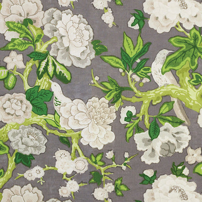 SCHUMACHER FABRIC  MARY MCDONALD BERMUDA BLOSSOMS   SLATE   - 175872