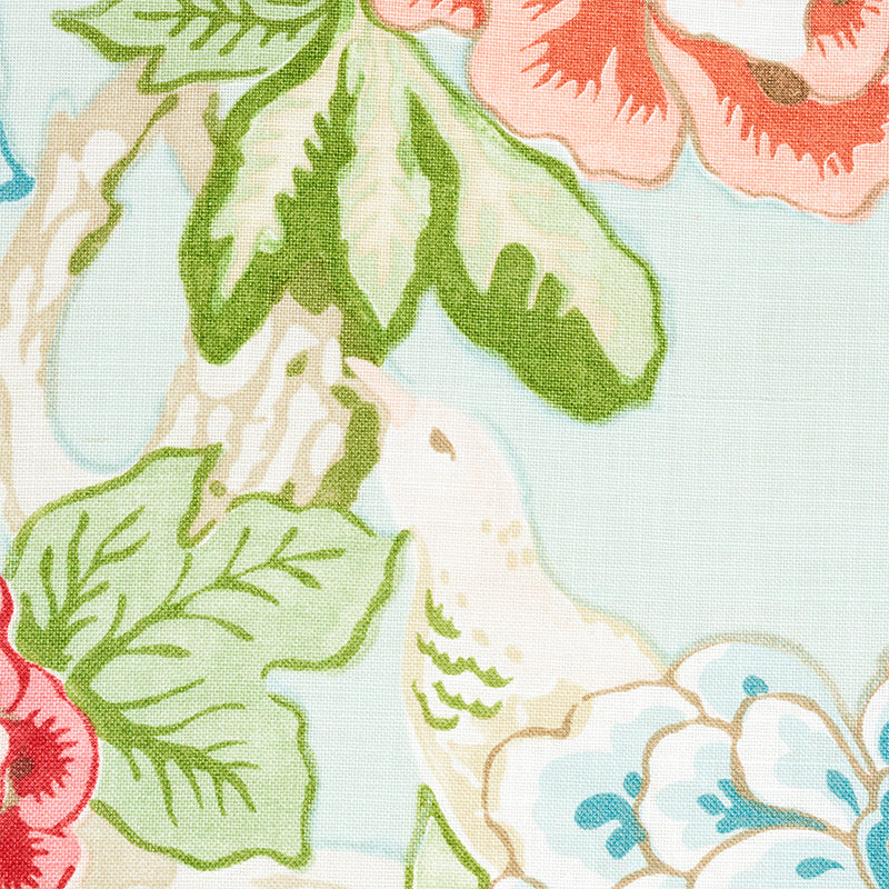 SCHUMACHER SIGNATURE SCHUMACHER BERMUDA BLOSSOMS PRINTS PRINTS AQUA ...