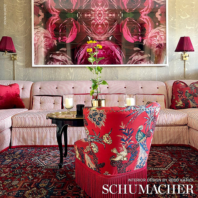 SCHUMACHER  MILES REDD PEACOCK PRINTS PRINTS RED   - 175910