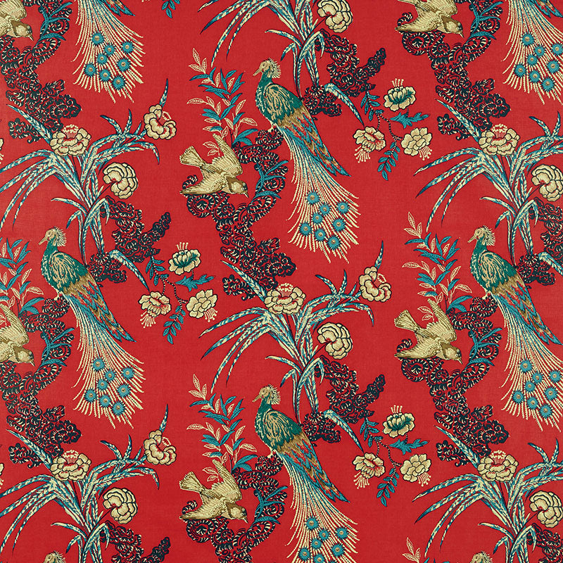 SCHUMACHER  MILES REDD PEACOCK PRINTS PRINTS RED   - 175910
