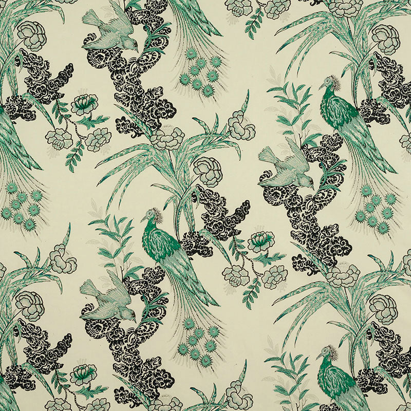 SCHUMACHER  MILES REDD PEACOCK PRINTS PRINTS EMERALD   - 175911