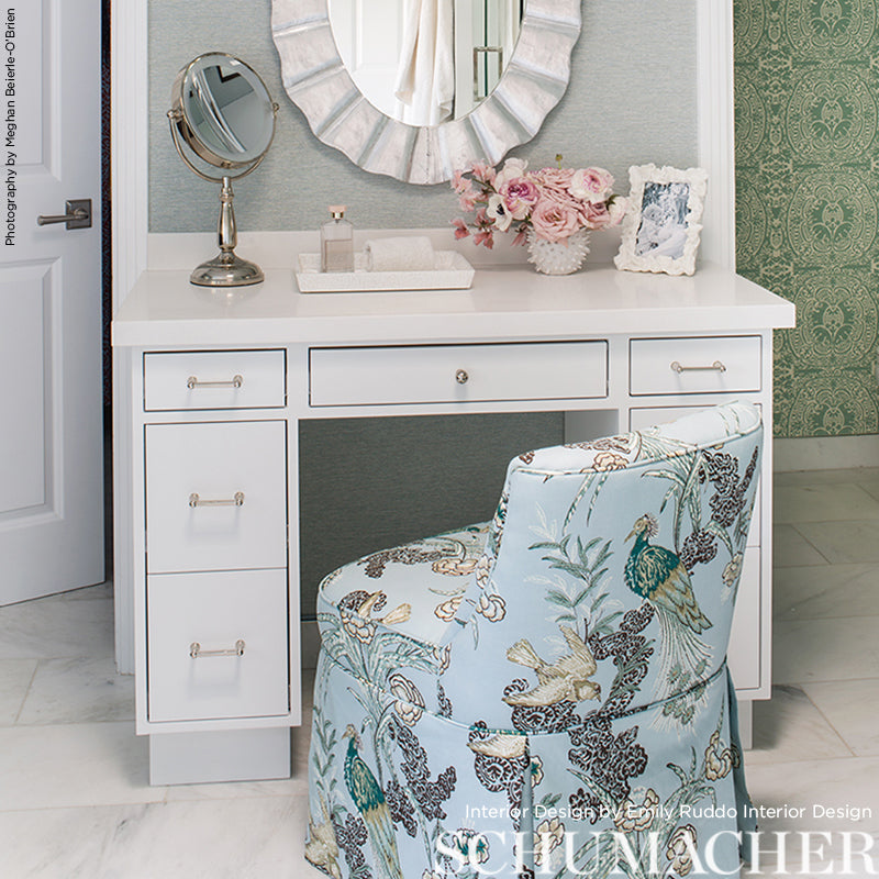 SCHUMACHER  MILES REDD PEACOCK PRINTS PRINTS AQUA   - 175912